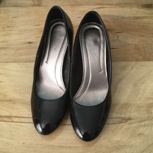 2 inch Patent Pleather Black Heels